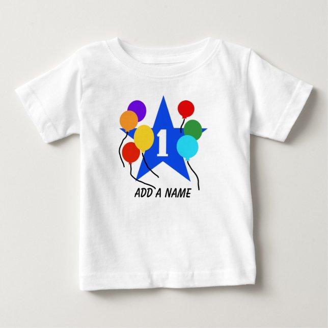 De Bebé Usted es la camiseta personalizada 1r cumpleaños (Anverso)