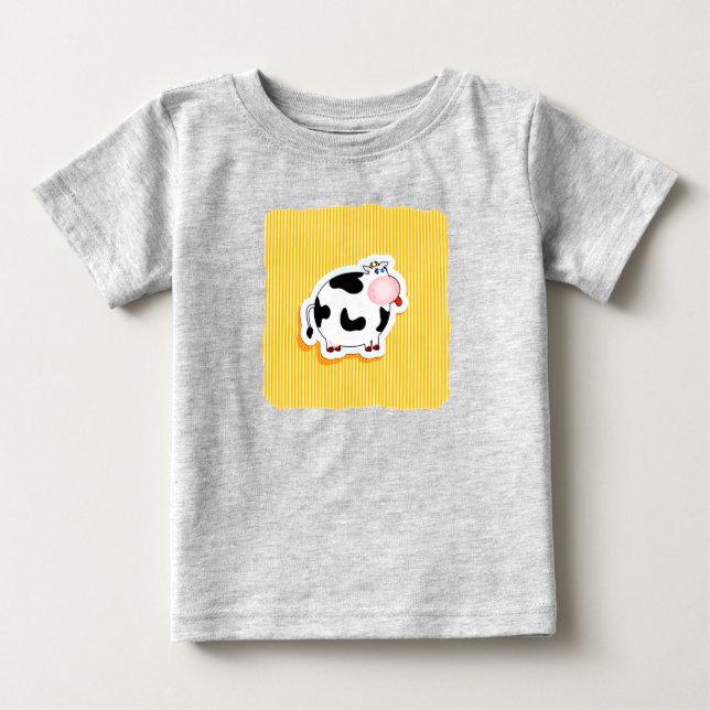 De Bebé Vaca divertida, camiseta (Anverso)