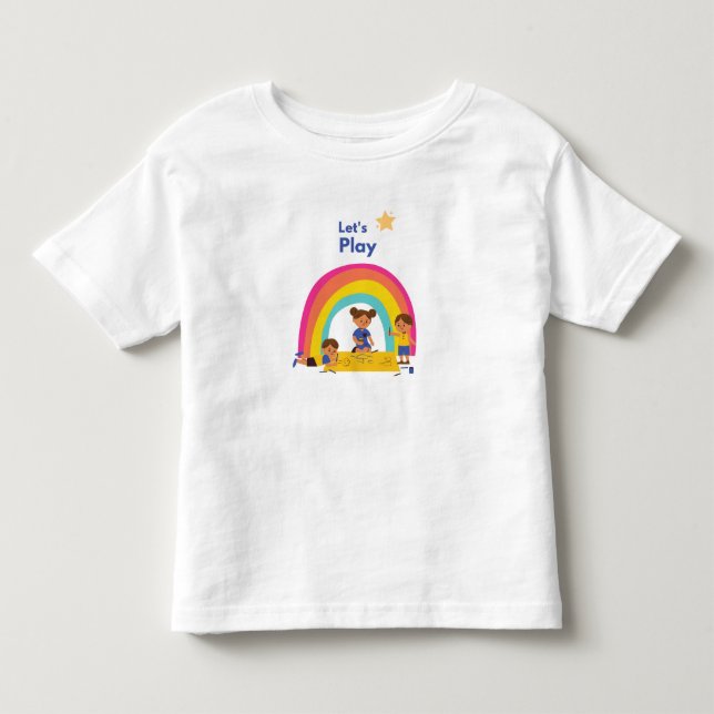 De Bebé Vamos a jugar camiseta para niños  (Anverso)