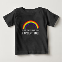 Veo Te Amo Te Acepto Camiseta Orgullo Gay LGBT