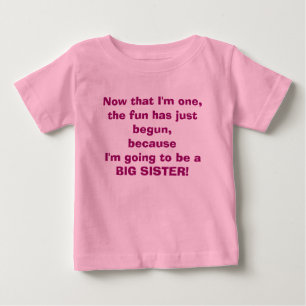 De Bebé Voy a ser una gran hermana camiseta