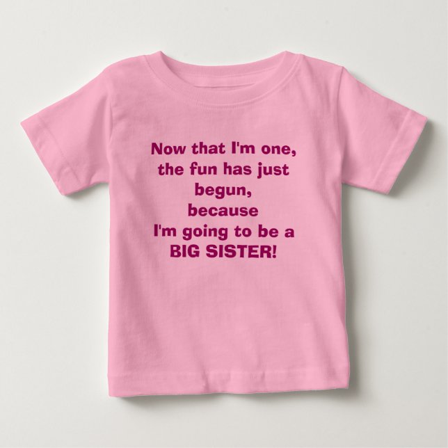 De Bebé Voy a ser una gran hermana camiseta (Anverso)
