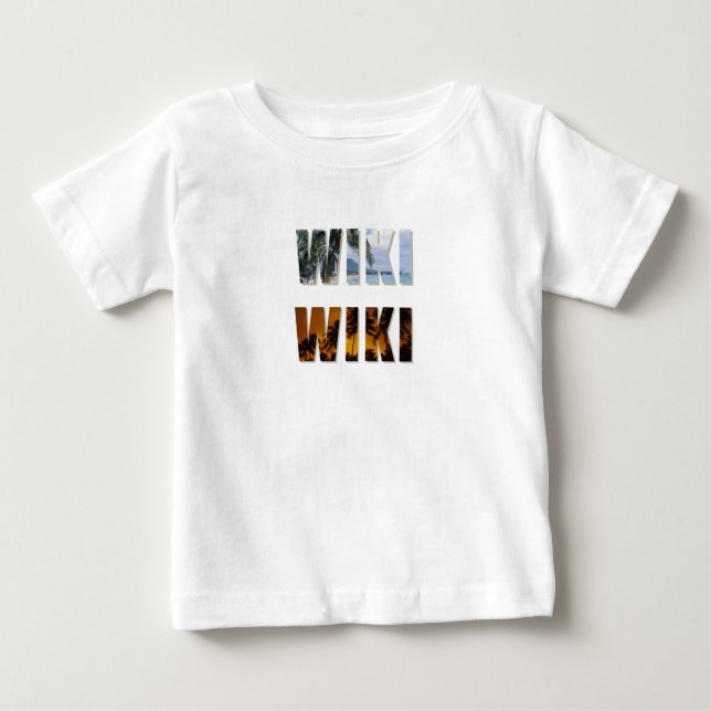 De Bebé Wiki-Wiki Escenario Infantes Impresos y Camiseta P (Anverso)