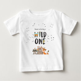 De Bebé Wild One First cumpleaños Camiseta Tríbal Woodland