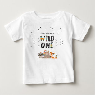 De Bebé Wild One First cumpleaños Camiseta Tríbal Woodland