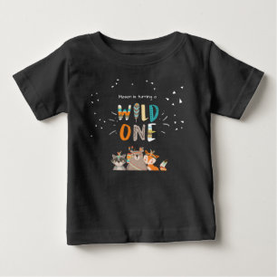 De Bebé Wild One First cumpleaños Camiseta Tríbal Woodland