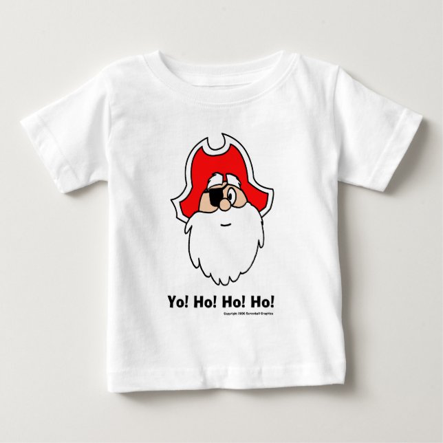De Bebé ¡Yo! ¡Ho! ¡Ho! ¡Ho! Camiseta para bebés (Anverso)