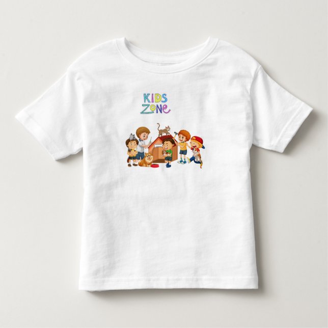De Bebé Zona infantil , encantadora camiseta impresa para  (Anverso)