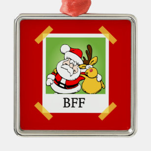 De BFF de los mejores amigos ornamento del navidad