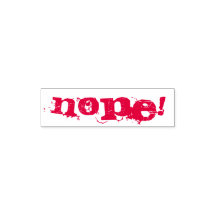 ¡NOPE! Sello - Tinta roja