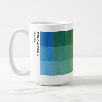 De Café 15 oz Phthalo Azul x Sherbet Taza