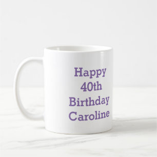 De Café 40.a taza feliz del cumpleaños