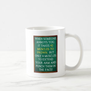 De Café 4 Músculos para Golpear Taza Divertida