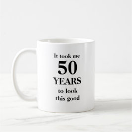 De Café 50.a taza personalizable adaptable del cumpleaños