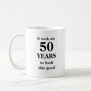 De Café 50.a taza personalizable adaptable del cumpleaños