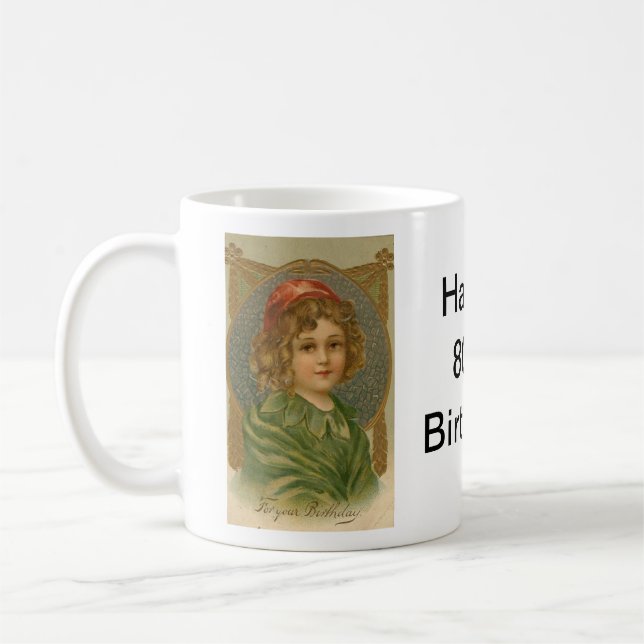 De Café 80.o Taza del cumpleaños (Izquierda)
