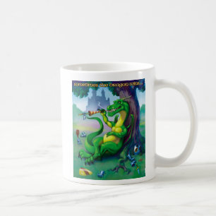 De Café A veces el dragón gana la taza verde