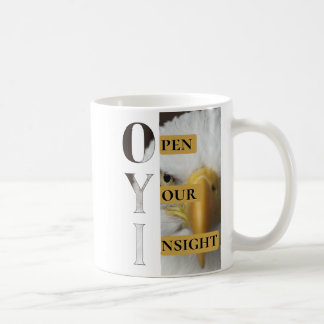 De Café Abre tu Insight – Taza minimalista simbólica para 