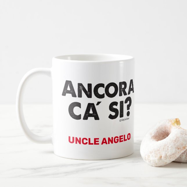 De Café ¿Acora Ca Si? Taza (Con donut)
