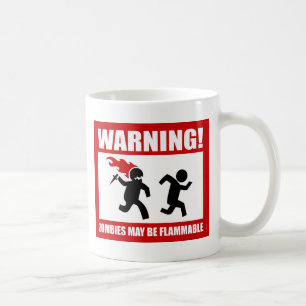 De Café ¡Advertencia! Los zombis pueden ser taza
