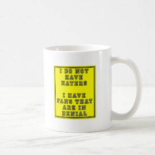 De Café Aficionados en Negación Taza Divertida