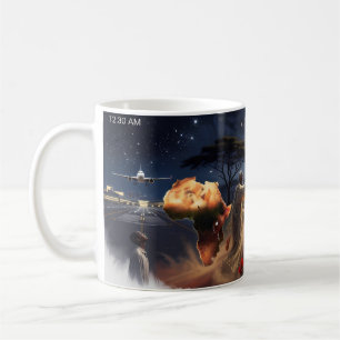 De Café África — Taza Medianoche Estrellas y Tierra Roja M