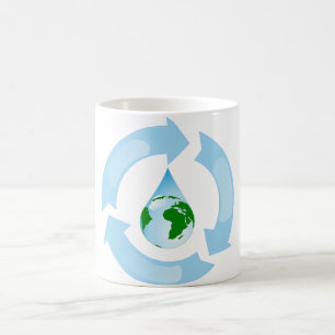 De Café Agua que recicla la taza