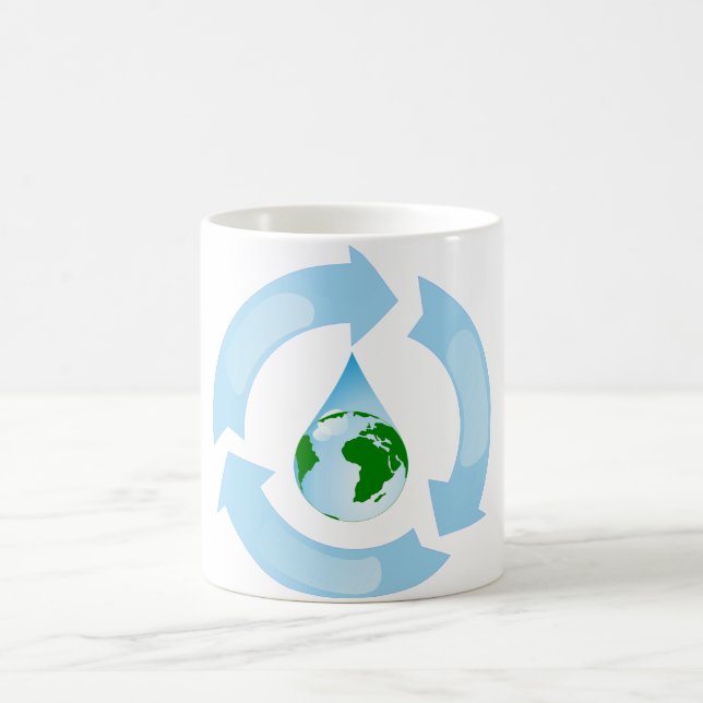 De Café Agua que recicla la taza (Centro)
