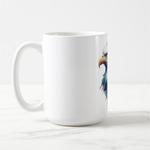 De Café Águila calva en taza
