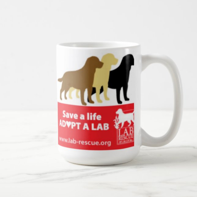 De Café Ahorre una vida adoptan una taza del laboratorio (Derecha)