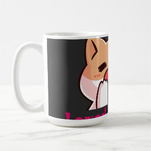 De Café "Amado Por Un Gato Kawaii Gato Taza Negra"