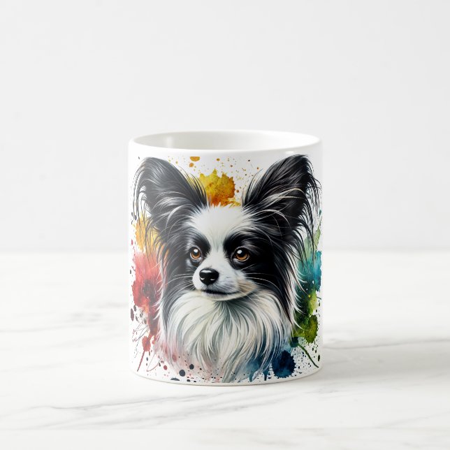 De Café 🐾 Amantes del Papillon, ¡esta taza es para ti! 🐾 (Centro)