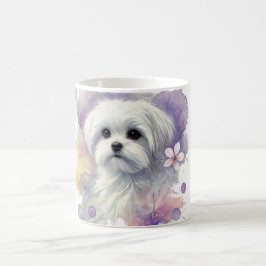 De Café 🐾 Amantes Malteses, ¡esta taza es para ti! 🐾