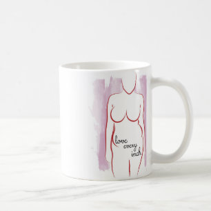 De Café Ame cada pulgada/amor su taza del cuerpo