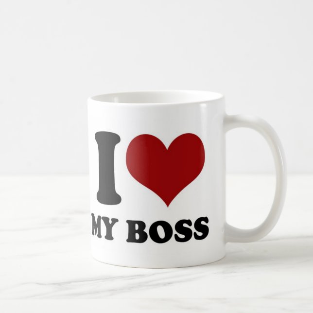 De Café Amo a mi jefe - taza (Derecha)