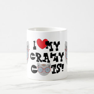 De Café ¡Amo a mis gatos locos! Taza
