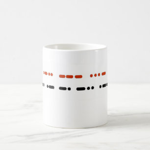 De Café AMO AL ABUELO en taza del código Morse