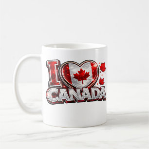 De Café Amo Canadá Taza Patriótica para Fanáticos del Fútb