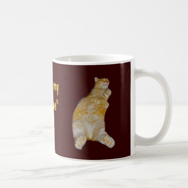 De Café ¡Amo mi gato del " rescate "! Taza (Derecha)