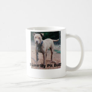 De Café ¡Amo mi pitbull! Taza