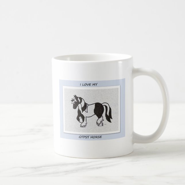 De Café Amo mi taza gitana del caballo (Derecha)