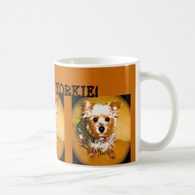DE CAFÉ ¡AMO MI YORKIE! TAZA (Derecha)