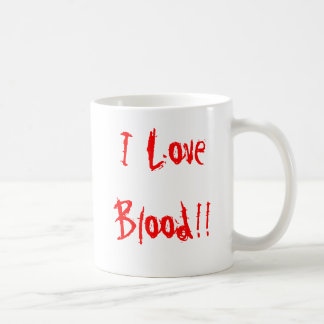 De Café "Amo sangre!!" Taza