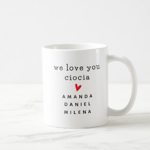 De Café Añade tu propio texto y nombres – Taza personaliza