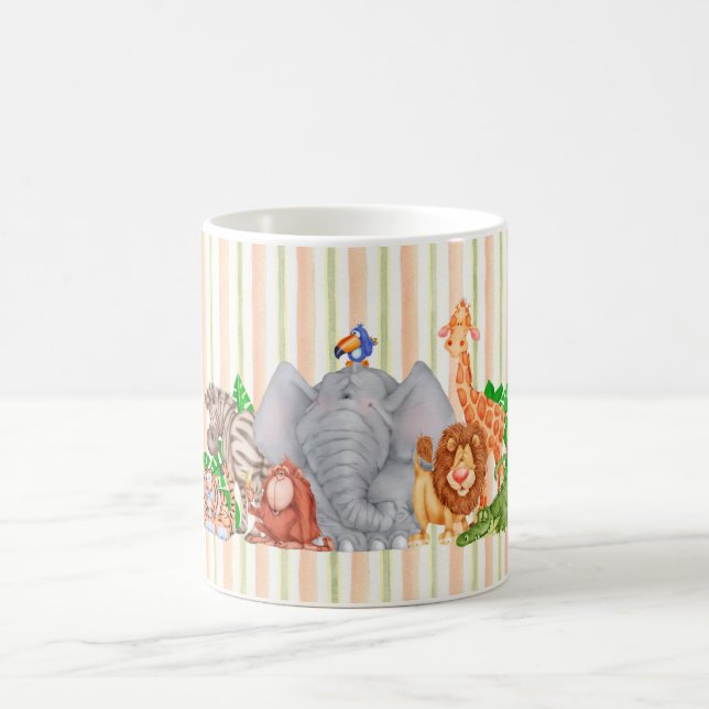 De Café Animales del parque zoológico - taza (Centro)