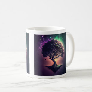 De Café Árbol en el espacio: taza clásica, 11 onzas