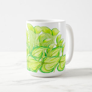 De Café 'Armonía en verde' en una taza clásica