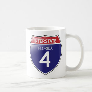 De Café Autopista 4 en la Florida con la taza del esquema