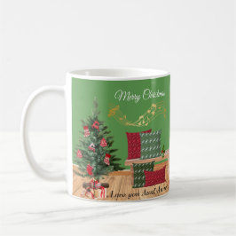 De Café Banco Acogedor Taza Feliz Navidad