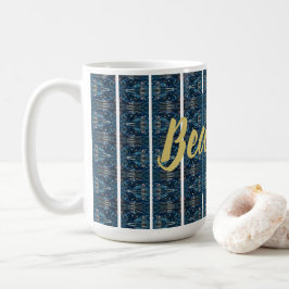 De Café Banda azul hermosa taza del poeta Adiela Akoo